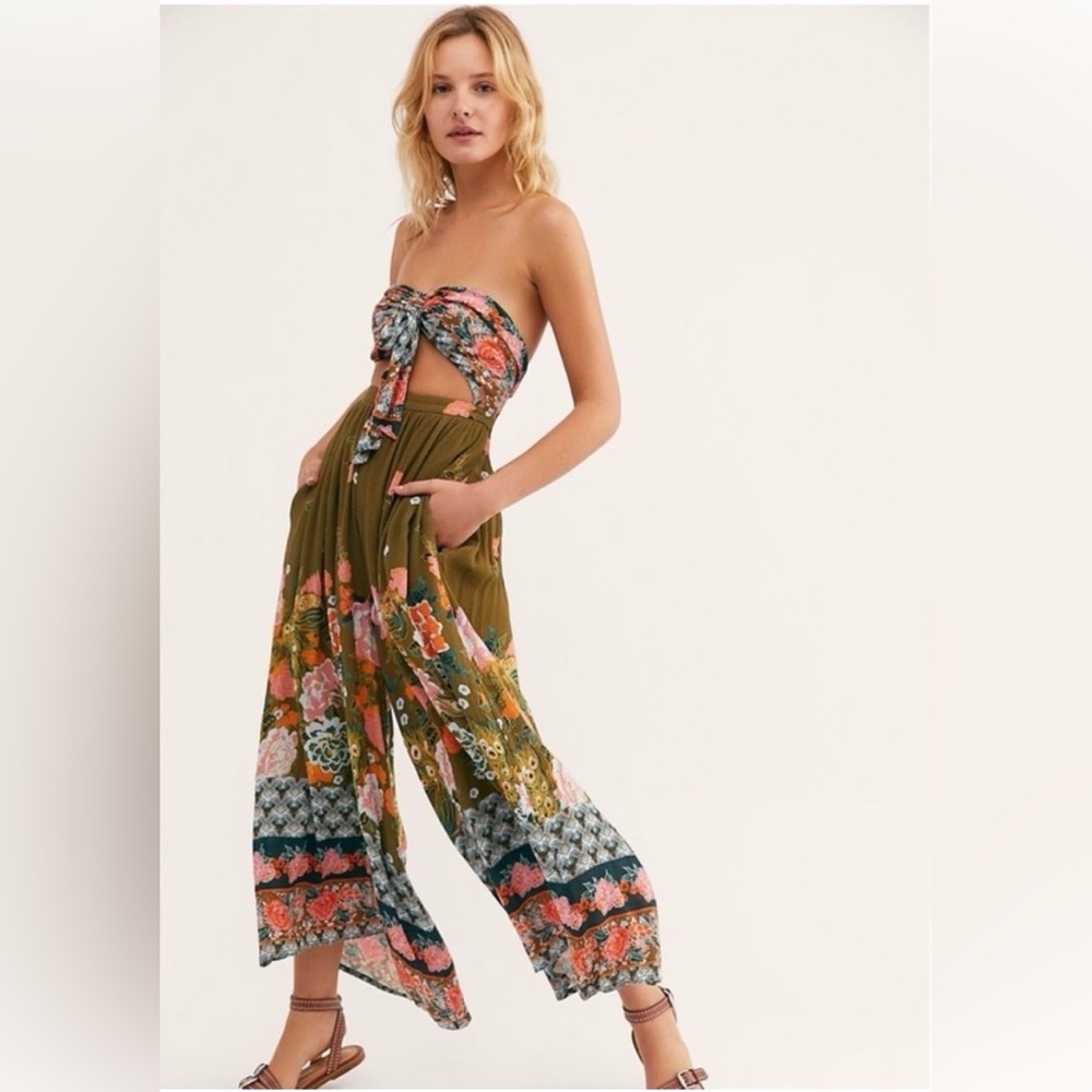 Free People Bali Birds of Paradise jumpsuit
